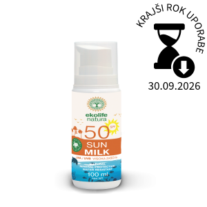 SUN MILK SPF 50 100ml, Ekolife natura