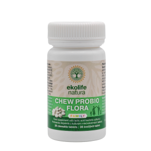 CHEW PROBIO FLORA, 30 žvečljivih tablet